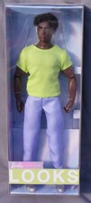 Barbie AA KEN LOOKS DOLLS N° 25 curly black hair 2023 Mattel HRM17 poupée NRFB