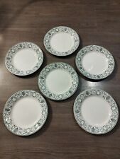 Creil Et Montereau series 6 flat plates earthenware model Marie Louise 23cm