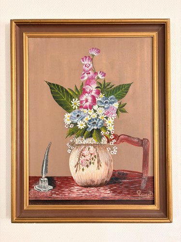 Ancien peinture huile toile - peinture,
