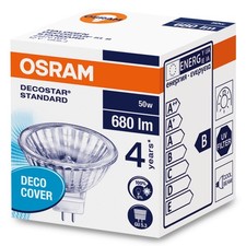 1 X OSRAM Halogène 50W GU5,3 12V 36° 44870 WFL Decostar 50 Watt Réflecteur Lampe