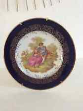 11⚜Old Limoges Porcelain Dish Plate by Claude Brachet Fragonard
