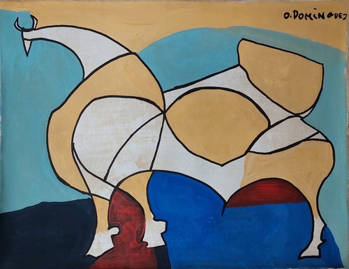 Peinture huile sur toile - peinture, à