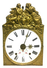 Mouvement comtoise 19ème, ancre, réveil, tôles plate