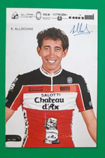 CYCLISME carte cycliste STEFANO ALLOCCHIO équipe CHATEAU D'AX 1988 Signée