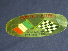 STICKER NEUF D EPOQUE ROYAL AUTO - MARSEILLE
