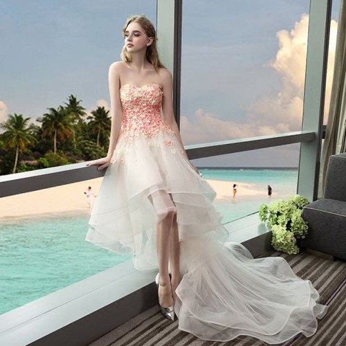 Robe brodée fleurs - robe, de