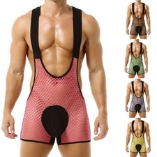 Combinaison homme pochette soutien résille respirante sous vêtement body confo