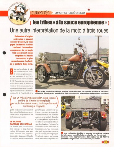 Fiche moto trikes europe - fiche,