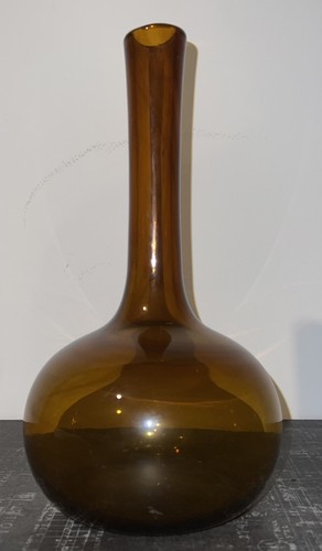 Vase verre signé claude - en,
