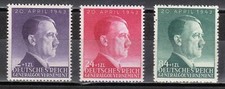 Pologne TIMBRES OCCUPATION 1943 MNH Mi 101-103 Sc NB24-NB26 Adolf Hitler **
