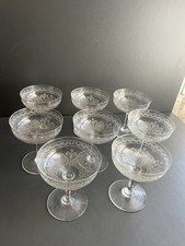 8 Coupe A Champagne En Cristal