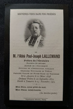 **Ancienne image mortuaire –