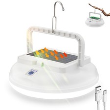 Lampe de camping solaire pour tente, lanterne de camping rechargeable avec 3 ...