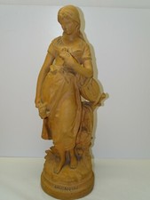 -SUJET TERRE CUITE JEUNE FILLE