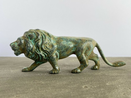 Statue lion bronze - statue,