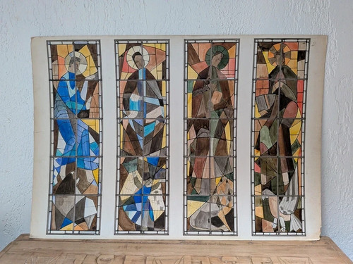 Projet vitrail religieux - vitrail,
