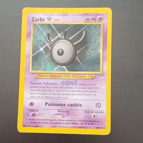 Nintendo pokémon jcc zarbi - pokémon,