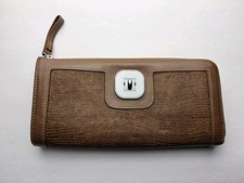 Longchamp Leather Zip Around Accordion Wallet