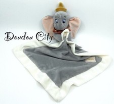 2849🌟Doudou Plat Dumbo Disney Nicotoy Simba Toys Éléphant Gris Mouchoir
