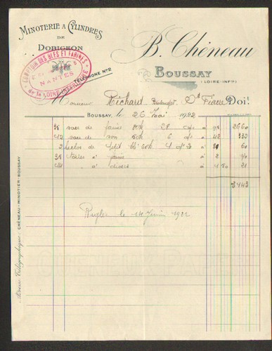 Boussay minoterie à - (44),
