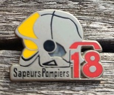 pin's Firefighters Phone 18 Headset Signed CDSP 77 Ballard Combs La Ville