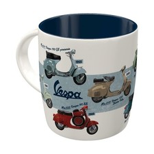 Mug Vespa Vintage Rétro – Tasse Céramique 330 ml – Scooters Classiques