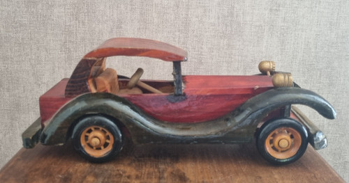 Voiture ancienne bois style - voiture,