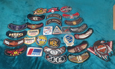 Lot of 29 brand new Harley Davidson iron on patches * bikers * Yamaha 650 etc...