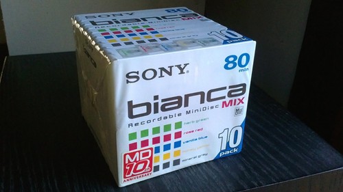 Minidisc sony bianca série - minidisc,