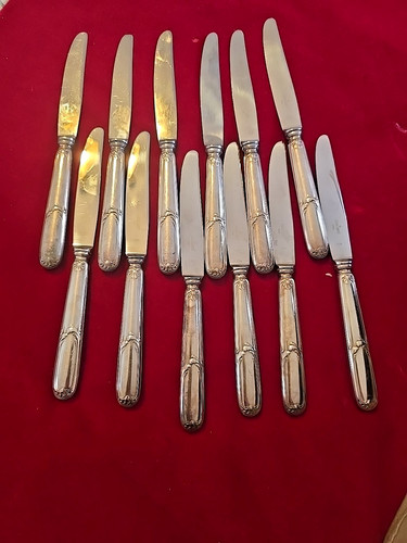 Couteaux métal argenté - 12,
