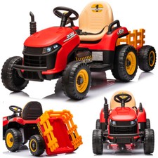 Tracteur / Remorque / Bulldog Avec Télécommande Pour Enfant Tracteur Rouge