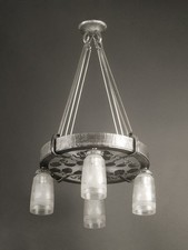 GRAND LUSTRE ART DÉCO EN