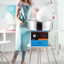 VEVOR Machine à Barbe à Papa Commerciale 1000 W Bleu pour Enfants Anniversaires