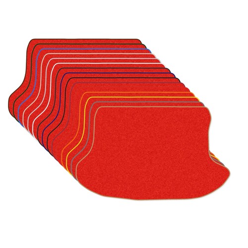 Rouge revêtement coffre - revêtement, de