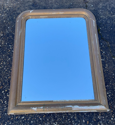 Miroir 1900 bois plâtre - miroir, en