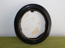 Black Oval Frame Back With Box! Probably Cardboard Paste
