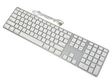 Apple A1243 Aluminum Wired Keyboard MB110LL/A?Full Size, Slim, Mac, Genuine OEM