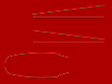 KAWASAKI Z 650 B1 1977 - Stickers decals carrosserie - Z650B1 - Z650 - RED