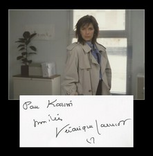 Véronique Jannot - Actrice & chanteuse - Jolie carte dédicacée + Photo - 2001