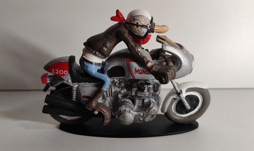 Figurine moto résine joe - résine,