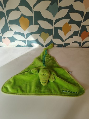Doudou plat crocodile - plat,