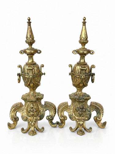 Paire chenets anciens - de,