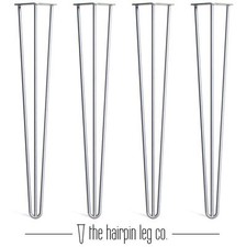 4x Pieds de table en épingle à cheveux. Toutes tailles et couleurs. Hairpin Legs