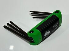 MAC Tools USA (NEW) SHKTX8 8pc Torx T8-T40 Fold-Up Hex Key Set Tool - Green Grip