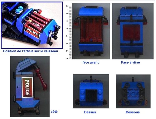 Lego partie arriere amovible - lego,