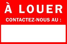 Panneau Immobilier à Louer à Vendre adhésif et Bâche Diverses Taille et Couleur