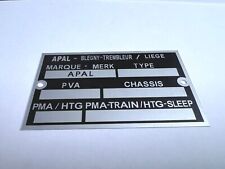 Plaque constructeur BUGGY APAL