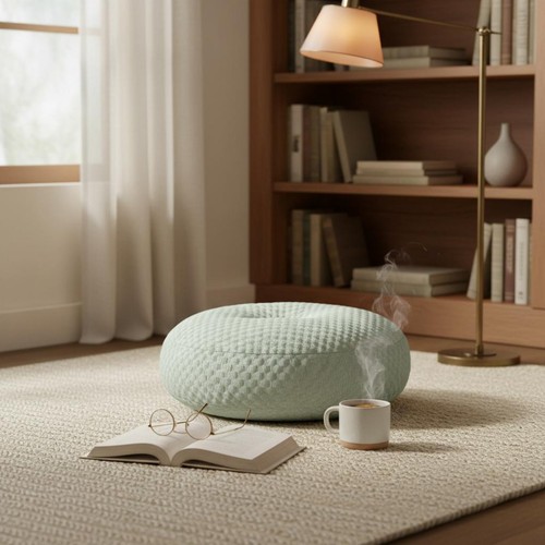 Coussin rond tatami design - coussin,