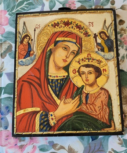Icone byzantine sur bois - byzantine,
