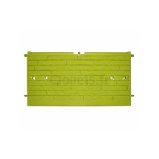 Mur de pierre vert pour Maison